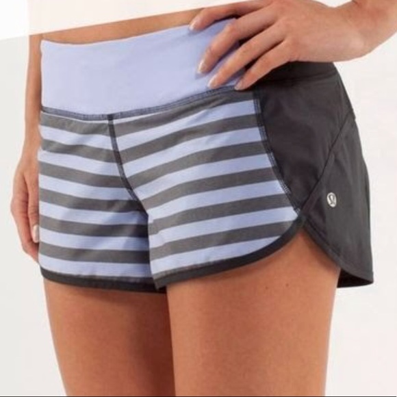 lululemon athletica Pants - Lululemon Run: Speed Short Sea Stripe Polar Haze